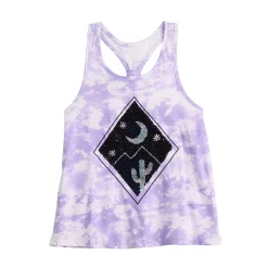 Girls 6-20 SO® Racerback Graphic Tank Top in Regular & Plus -Sleep On It Sales Shop 5524711 ALT5