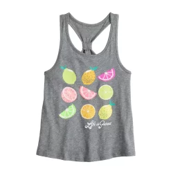 Girls 6-20 SO® Racerback Graphic Tank Top in Regular & Plus
