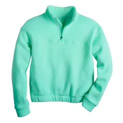 Girls 7-16 Tek Gear® Ultrasoft Fleece 1/4 Zip Pullover in Regular & Plus -Sleep On It Sales Shop 5541509 Aqua Stone