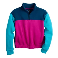 Girls 7-16 Tek Gear® Ultrasoft Fleece 1/4 Zip Pullover in Regular & Plus -Sleep On It Sales Shop 5541509 Fantasy Berry Blue