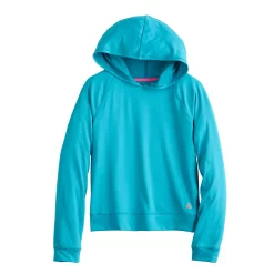 Girls 7-16 Tek Gear® Soft Tek Hoodie Tee in Regular & Plus -Sleep On It Sales Shop 5553609 Tremendous Teal