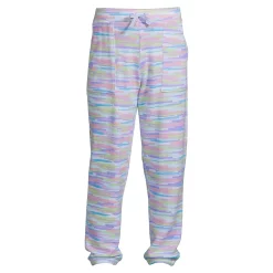 Girls 10-16 Lands' End Soft Cozy Jogger Pants in Plus -Sleep On It Sales Shop 5556816 Lavender Stripe