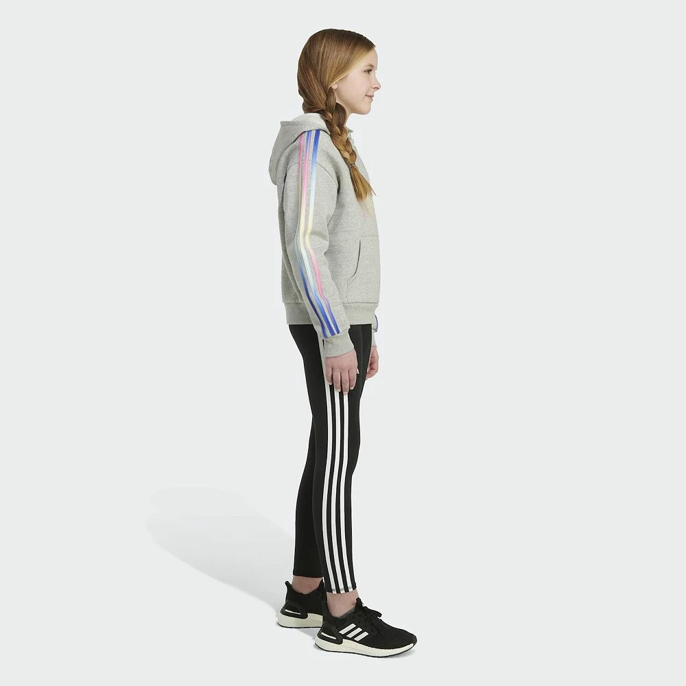 Girls 7-16 adidas Multi 3-Stripes Fleece Hoodie 7 Girls 7-16 adidas Multi 3-Stripes Fleece Hoodie - Image 7