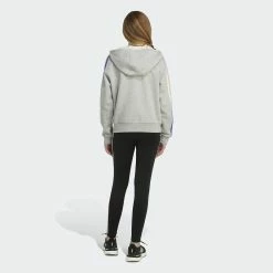 Girls 7-16 adidas Multi 3-Stripes Fleece Hoodie 16 Girls 7-16 adidas Multi 3-Stripes Fleece Hoodie -Sleep On It Sales Shop 5561641 ALT4