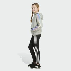 Girls 7-16 adidas Multi 3-Stripes Fleece Hoodie 17 Girls 7-16 adidas Multi 3-Stripes Fleece Hoodie -Sleep On It Sales Shop 5561641 ALT5