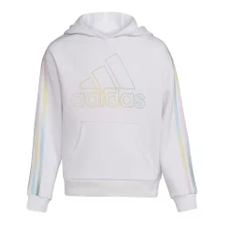 Girls 7-16 adidas Multi 3-Stripes Fleece Hoodie 12 Girls 7-16 adidas Multi 3-Stripes Fleece Hoodie -Sleep On It Sales Shop 5561641 White