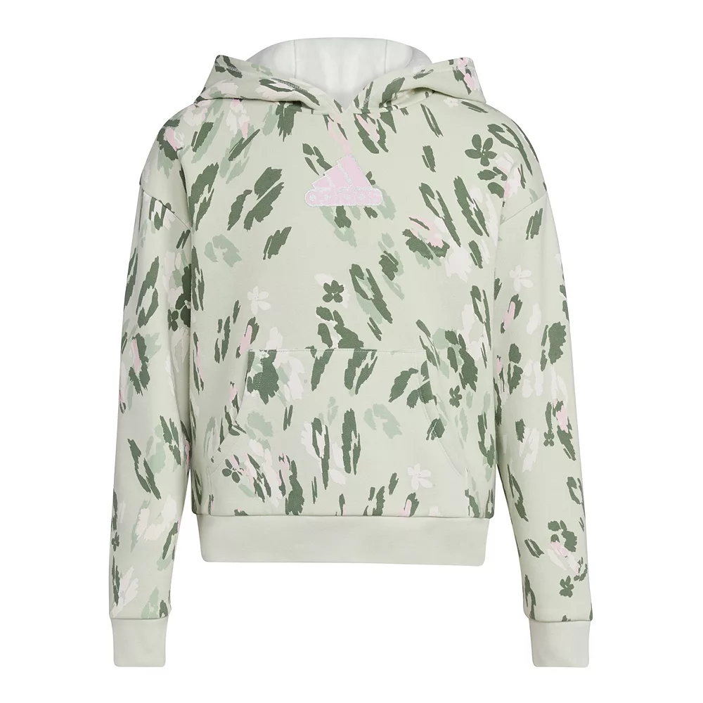 Girls 7-16 adidas Printed Fleece Hoodie 2 Girls 7-16 adidas Printed Fleece Hoodie - Image 2