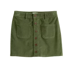 Girls 6-20 SO® Favorite Corduroy Skirt in Regular & Plus -Sleep On It Sales Shop 5580568 Olive