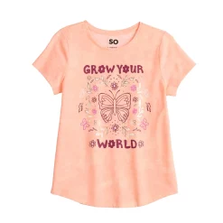 Girls 7-16 SO® Graphic Tee in Regular & Plus -Sleep On It Sales Shop 5583951 Pink Grow