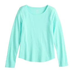 Girls 6-20 SO® Adaptive Sensory Solid Core Tee in Regular & Plus Size