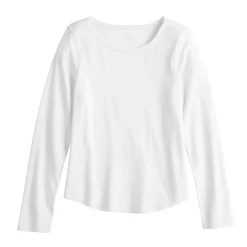 Girls 6-20 SO® Adaptive Sensory Solid Core Tee in Regular & Plus Size -Sleep On It Sales Shop 5584388 White