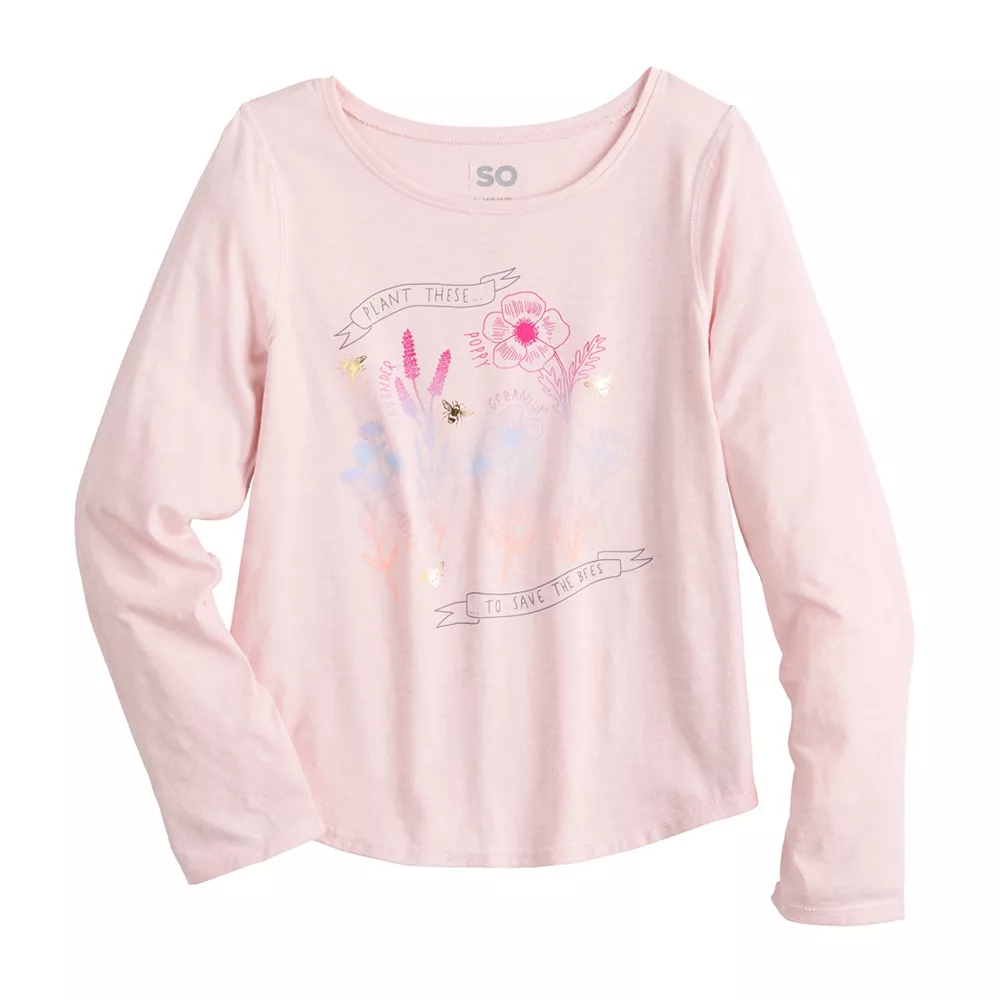 Girls 6-20 SO® Adaptive Sensory Favorite Graphic Tee in Regular & Plus 1 Girls 6-20 SO® Adaptive Sensory Favorite Graphic Tee in Regular & Plus