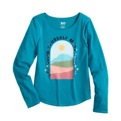 Girls 6-20 SO® Adaptive Sensory Favorite Graphic Tee in Regular & Plus 7 Girls 6-20 SO® Adaptive Sensory Favorite Graphic Tee in Regular & Plus -Sleep On It Sales Shop 5586049 Teal Scenic