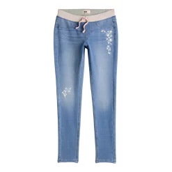 Girls 6-20 SO® Rib Waist Jeggings in Regular & Plus Size