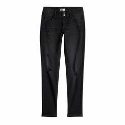 Girls 6-20 SO® Superstar Skinny Jeans in Regular & Plus Size -Sleep On It Sales Shop 5589886 Black Destruction