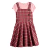 Girls 7-16 Knit Works Pinafore Dress & Top Set