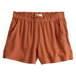 Girls 6-20 SO® Paperbag Waist Pull-On Shorts -Sleep On It Sales Shop 5611918 Cinnamon