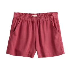 Girls 6-20 SO® Paperbag Waist Pull-On Shorts -Sleep On It Sales Shop 5611918 Sangria