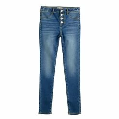 Girls 6-20 SO® Favorite High Rise Jeggings in Regular & Plus -Sleep On It Sales Shop 5614520 Medium Wash