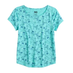 Girls 6-20 SO® Adaptive Sensory Printed Tee -Sleep On It Sales Shop 5614647 Dog Print