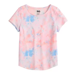 Girls 6-20 SO® Adaptive Sensory Printed Tee -Sleep On It Sales Shop 5614647 Pink Multi Dye