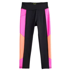 Girls 7-16 Tek Gear® Colorblock Performance 7/8 Leggings in Regular & Plus -Sleep On It Sales Shop 5618789 Mineral Black