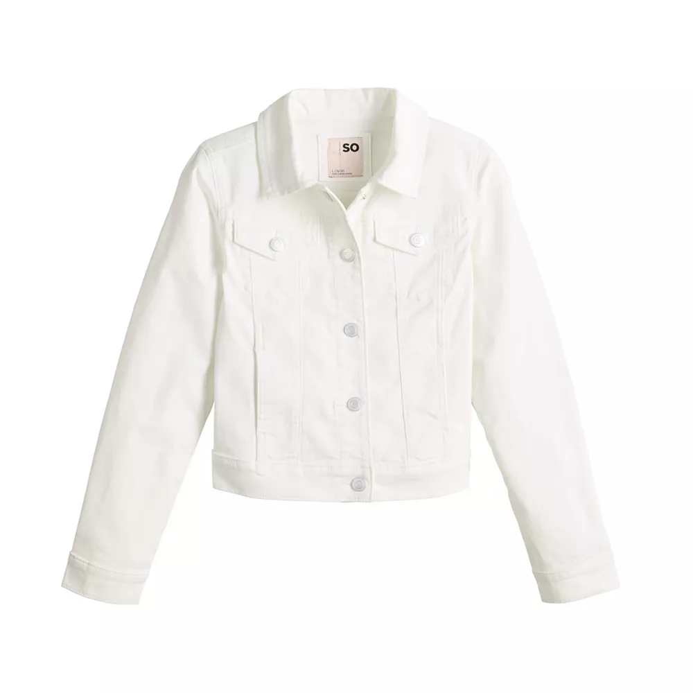 Girls 6-20 SO® Favorite Denim Jean Jacket in Regular & Plus Size 2 Girls 6-20 SO® Favorite Denim Jean Jacket in Regular & Plus Size - Image 2