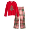 Girls 4-18 Jammies For Your Families® Joyful Celebration Family Together Pajama Set