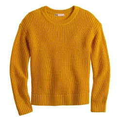 Girls 6-20 SO® Knit Crewneck Sweater in Regular & Plus Size -Sleep On It Sales Shop 5653221 Golden Flair