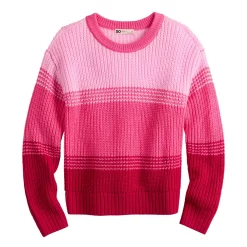 Girls 6-20 SO® Knit Crewneck Sweater in Regular & Plus Size -Sleep On It Sales Shop 5653221 Pink Ombre