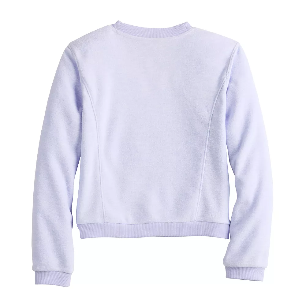 Girls 7-16 Tek Gear® Cozy Micro Fleece Crew Sweatshirt in Regular & Plus 3 Girls 7-16 Tek Gear® Cozy Micro Fleece Crew Sweatshirt in Regular & Plus - Image 3