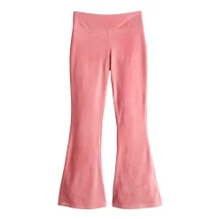 Girls 7-16 SO Cozy Corded Velour Flare Pant in Regular & Plus Size -Sleep On It Sales Shop 5745784 Pink