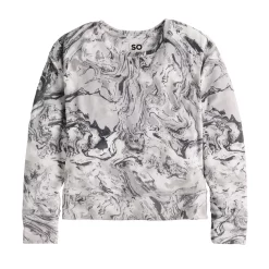 Girls 7-16 SO Cozy Velour Pullover Crewneck in Regular & Plus Size -Sleep On It Sales Shop 5748183 Gray Dye