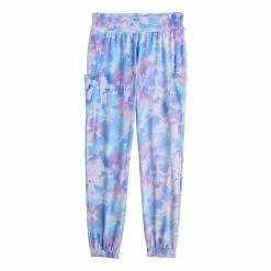 Girls 7-16 SO® Cozy Velour Jogger Pants in Regular & Plus Size -Sleep On It Sales Shop 5748496 Mermaid Dye