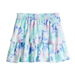 Girls 6-20 SO® Smocked Tiered Scooter in Regular & Plus Sizes -Sleep On It Sales Shop 5811114 Spiral Dye