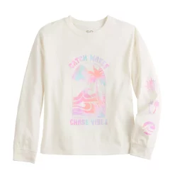 Girls 6-20 SO® Print Oversized Tee in Regular & Plus