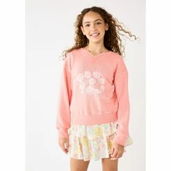 Girls 6-20 SO® Notch Neck Pullover Sweatshirt in Regular & Plus Size -Sleep On It Sales Shop 5819023 ALT8