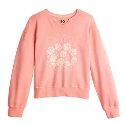 Girls 6-20 SO® Notch Neck Pullover Sweatshirt in Regular & Plus Size -Sleep On It Sales Shop 5819023 Grow Together