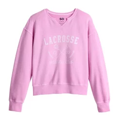Girls 6-20 SO® Notch Neck Pullover Sweatshirt in Regular & Plus Size -Sleep On It Sales Shop 5819023 Lacrosse