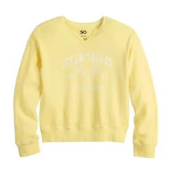 Girls 6-20 SO® Notch Neck Pullover Sweatshirt in Regular & Plus Size -Sleep On It Sales Shop 5819023 Ocean Shores