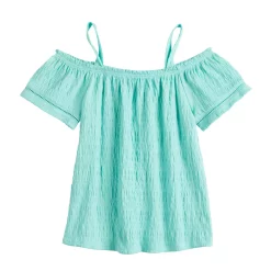 Girls 6-20 SO® Off-The-Shoulder Swing Top in Regular & Plus Size -Sleep On It Sales Shop 5819506 Blue