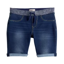 Girls 6-20 SO® Ribbed Waist Jegging Bermurda Shorts in Regular & Plus Size 6 Girls 6-20 SO® Ribbed Waist Jegging Bermurda Shorts in Regular & Plus Size -Sleep On It Sales Shop 5840847 Dark Wash