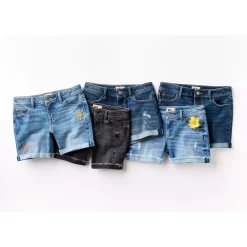 Girls 6-20 SO® Midrise Denim Shortie Shorts in Regular & Plus Size 20 Girls 6-20 SO® Midrise Denim Shortie Shorts in Regular & Plus Size -Sleep On It Sales Shop 5841668 ALT7