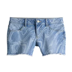 Girls 6-20 SO® Midrise Denim Shortie Shorts in Regular & Plus Size 17 Girls 6-20 SO® Midrise Denim Shortie Shorts in Regular & Plus Size -Sleep On It Sales Shop 5841668 Medium Wash Marble