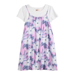 Girls 6-20 SO® Favorite Slip Dress & Tee in Regular & Plus Size -Sleep On It Sales Shop 5847825 Tropical