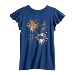 Girls 6-20 SO® Ruffle Sleeve Flip Sequin Graphic Tee in Regular & Plus Size -Sleep On It Sales Shop 5848052 Sun Moon