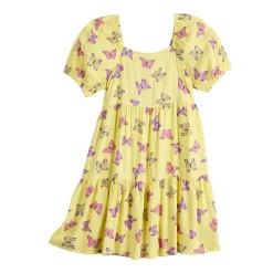 Girls 6-20 SO® Favorite Babydoll Dress in Regular & Plus Size -Sleep On It Sales Shop 5870161 Yellow Butterfly