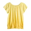 Girls 6-20 SO® Short Sleeve Puff Top in Regular & Plus Size