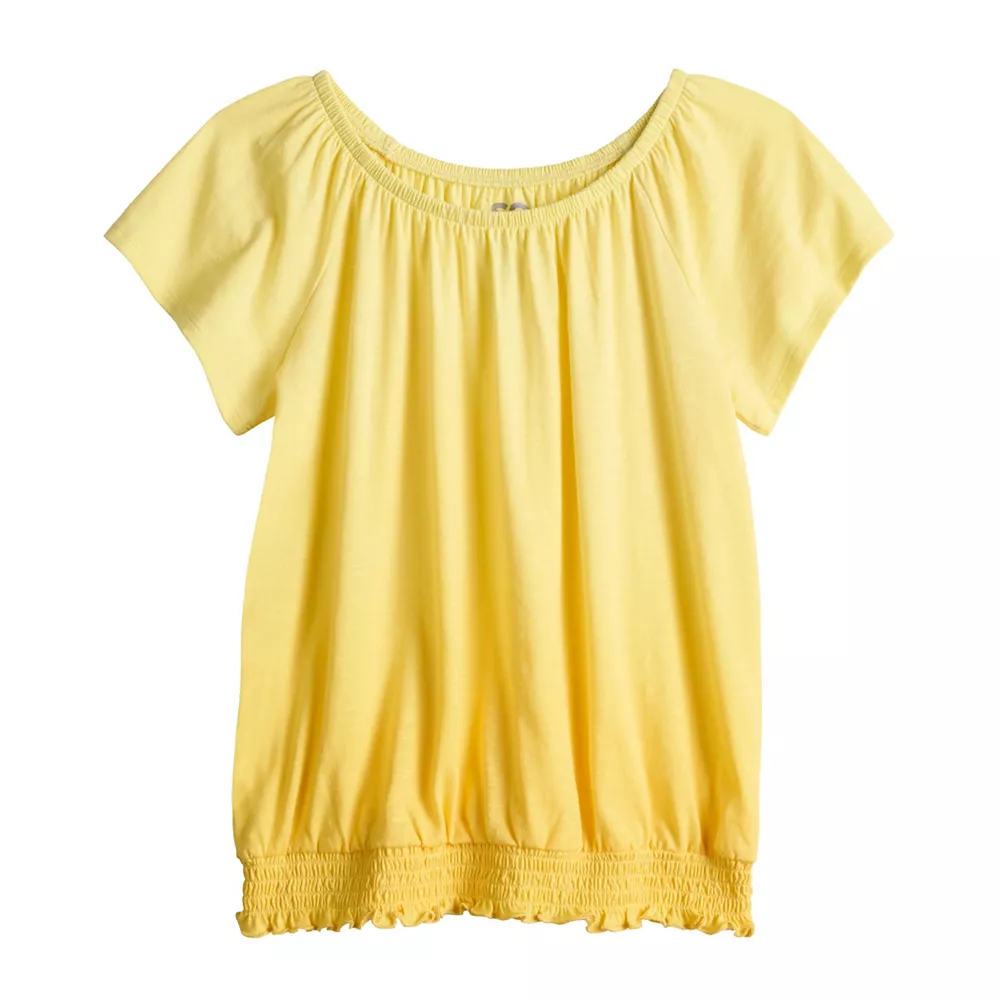 Girls 6-20 SO® Short Sleeve Puff Top in Regular & Plus Size 1 Girls 6-20 SO® Short Sleeve Puff Top in Regular & Plus Size