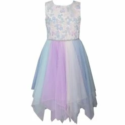 Girls 7-16 & Plus Size Bonnie Jean Rainbow Fairy Hem Dress